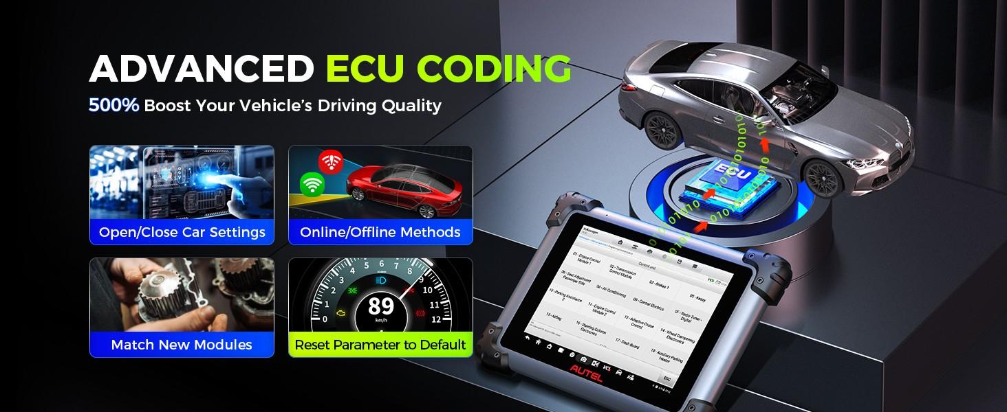 Autel MaxiSys Elite II Pro Car Diagnostic Scan Tool J2534 Reprogramming Tool as Ultra MS908S Pro II,40 Reset Service w/CAN FD & Do IP, Active Test 2-Years Free Update