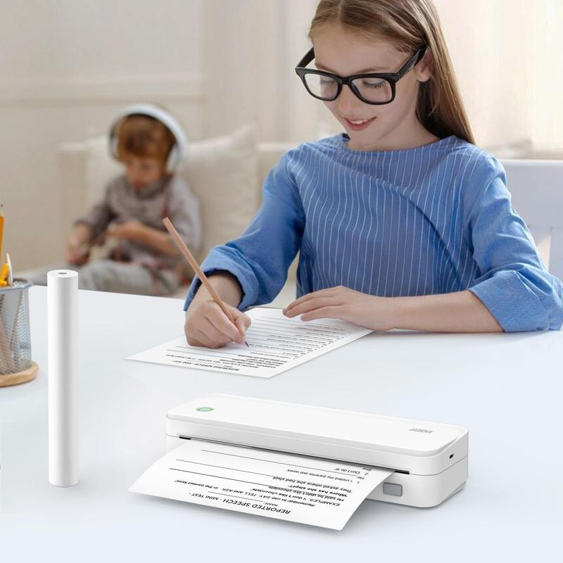 JADENS US Letter Size 8.5''×11'' Quick-Dry Folded Thermal Paper, 200 Sheets, Multipurpose Thermal Paper for Office, Contract