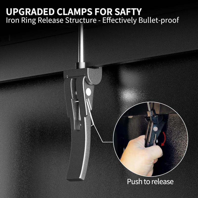 OEDRO Soft Quad Fold Tonneau Cover Truck Bed Covers Compatible with 2009-2014 Ford F-150 F150 5.5ft Bed