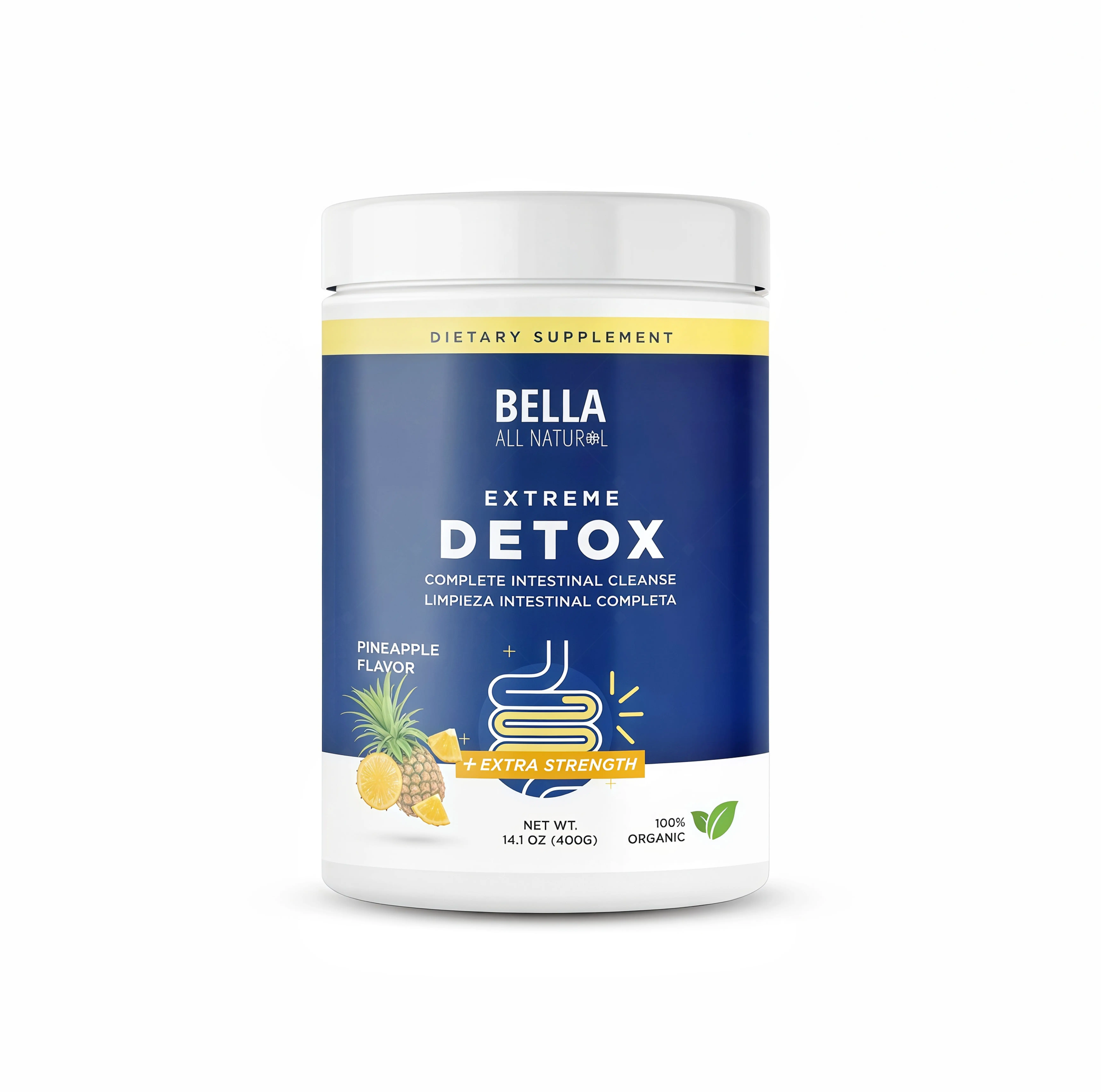Bella All Natural Extreme Detox Powder QL (Pineapple)