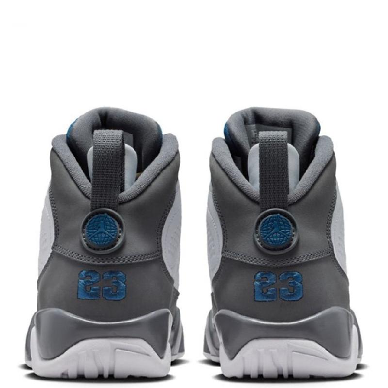 Youth Jordan 9 Retro White/French Blue-Flint Grey (HV4574 100) (GS)