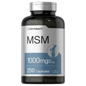 Horbäach MSM Supplement Capsules | 1000mg | 250 Count | Non-GMO and Gluten Free Formula | Methylsulfonylmethane