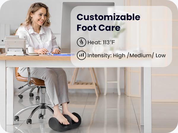 Nekteck Shiatsu Heating Foot Massager, Lightweight Foot Massage with Roller, Ideal for Offices and Home, Mother's Day Gift