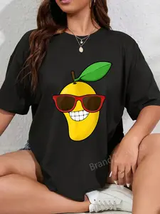 100% Cotton Cool Mango Design For Men Women Tropical Fruit Mango Lovers T-Shirt