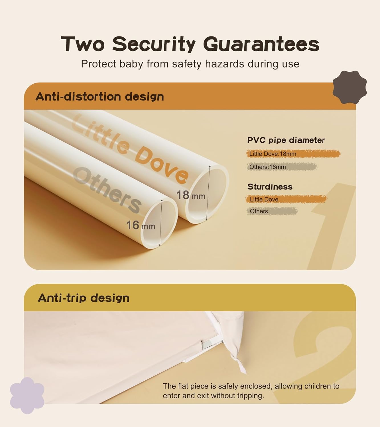 Little DoveKids Play Tent with Tassel, Large Play Tent with Star Light, Portable & Foldable Teepee, Bed Canopy for Girls and Boys, JoyHut, Indoor Outdoor Dome Tent Playhouse, Easter Gifts Basket Stuffers