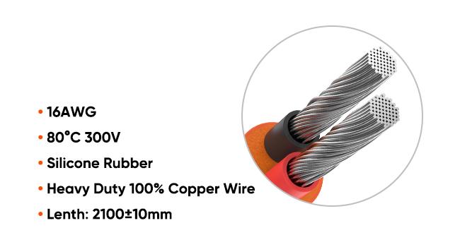 Jackery 12V Automobile Lead-acid Battery Charging Cable, Cigarette Lighter Plug to Alligator Battery Clamps for Car Battery, for All Jackery Solar Generators Power Stations Except Explorer 160