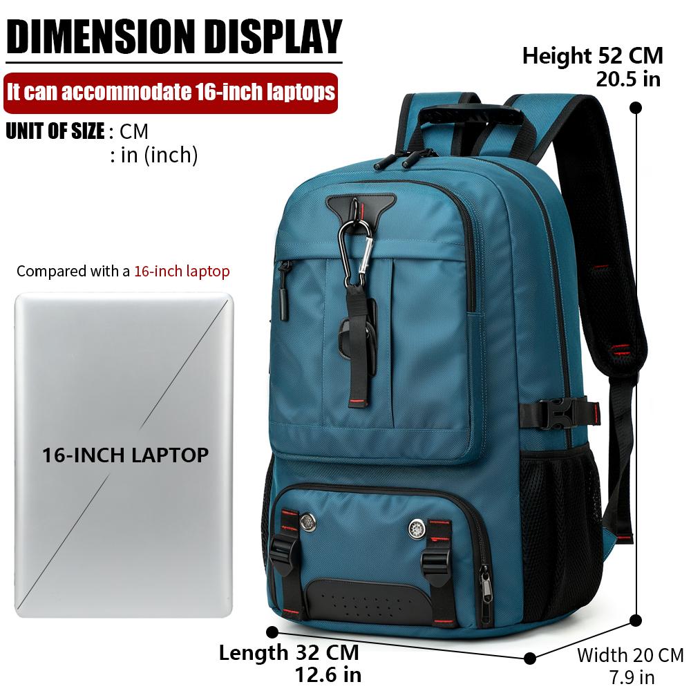Simple Style Backpack with Multiple Compartments Business Notebook Travel Bag, Unisex Casual Design Lightweight Zipper Luggage Backpack with Shoe Compartment College Style Backpack Large Capacity Youth Backpack Suitable for High School & Middle School Stu