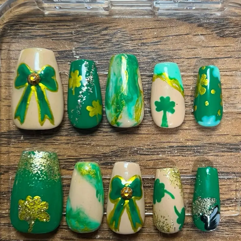 Custom medium press on nails