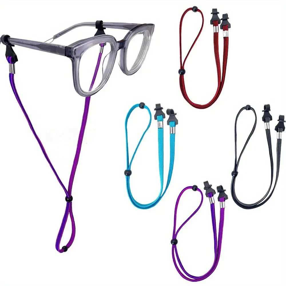 4Pcs Eye Glasses String Holder Straps, Sports Sunglasses Strap for Men Women, Eyeglass Holders Around Neck, Glasses Retainer Cord Chains Lanyards