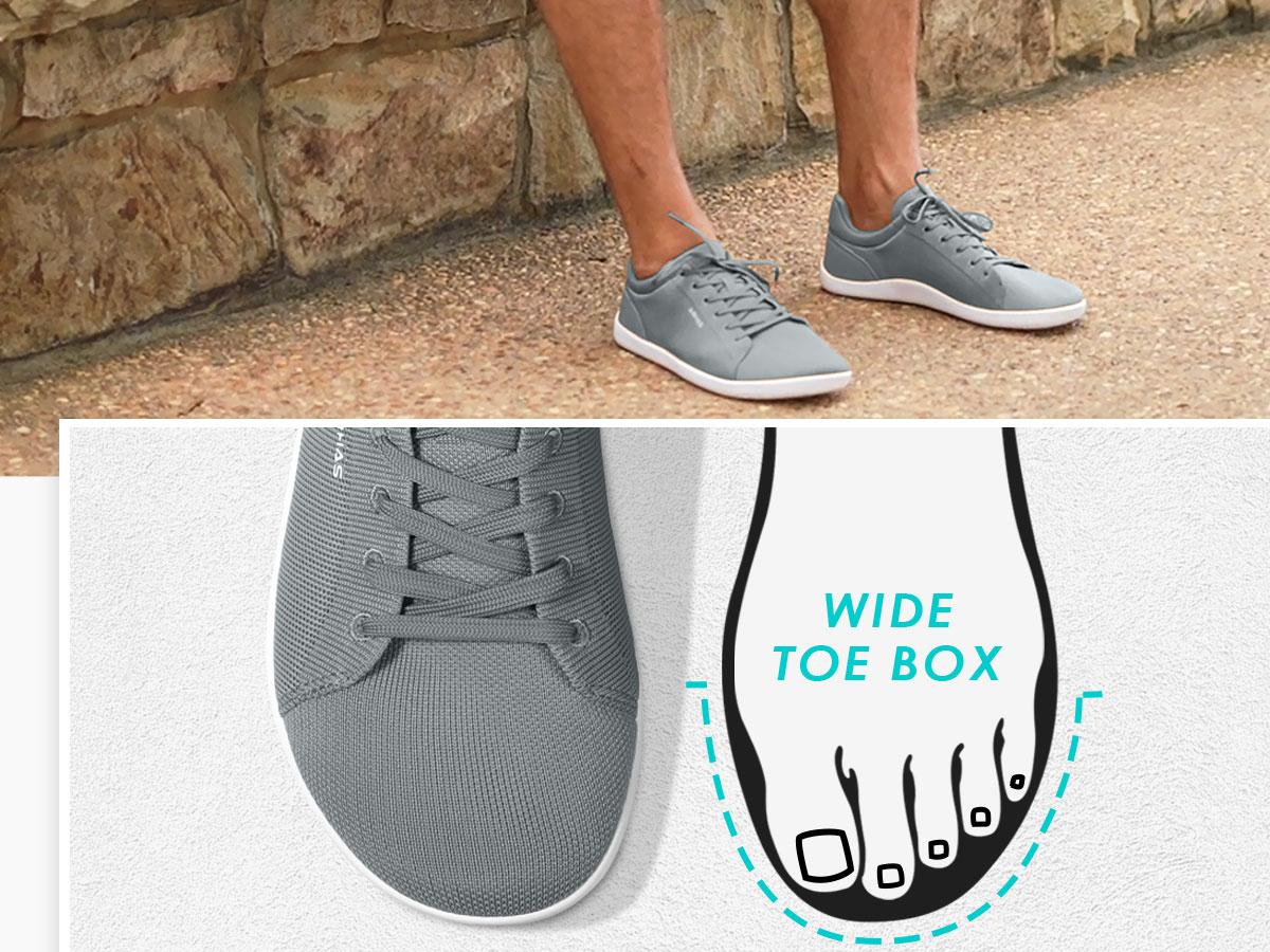 Airhas Mens Barefoot Wide Toe Box Shoes Lightweight Walking Shoes Zero Drop Sneakers for Men Minimalist Casual Shoes