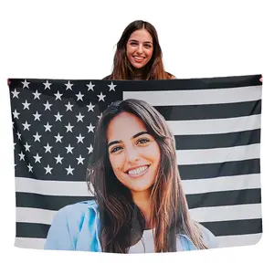 Custom Black America tapestry 3X5 Ft Personalized Flags Design Your Image Funny Tapestry Poster For Decorate Clubs, Concerts, Bars, University Dormitories, Living Room, Bedrooms