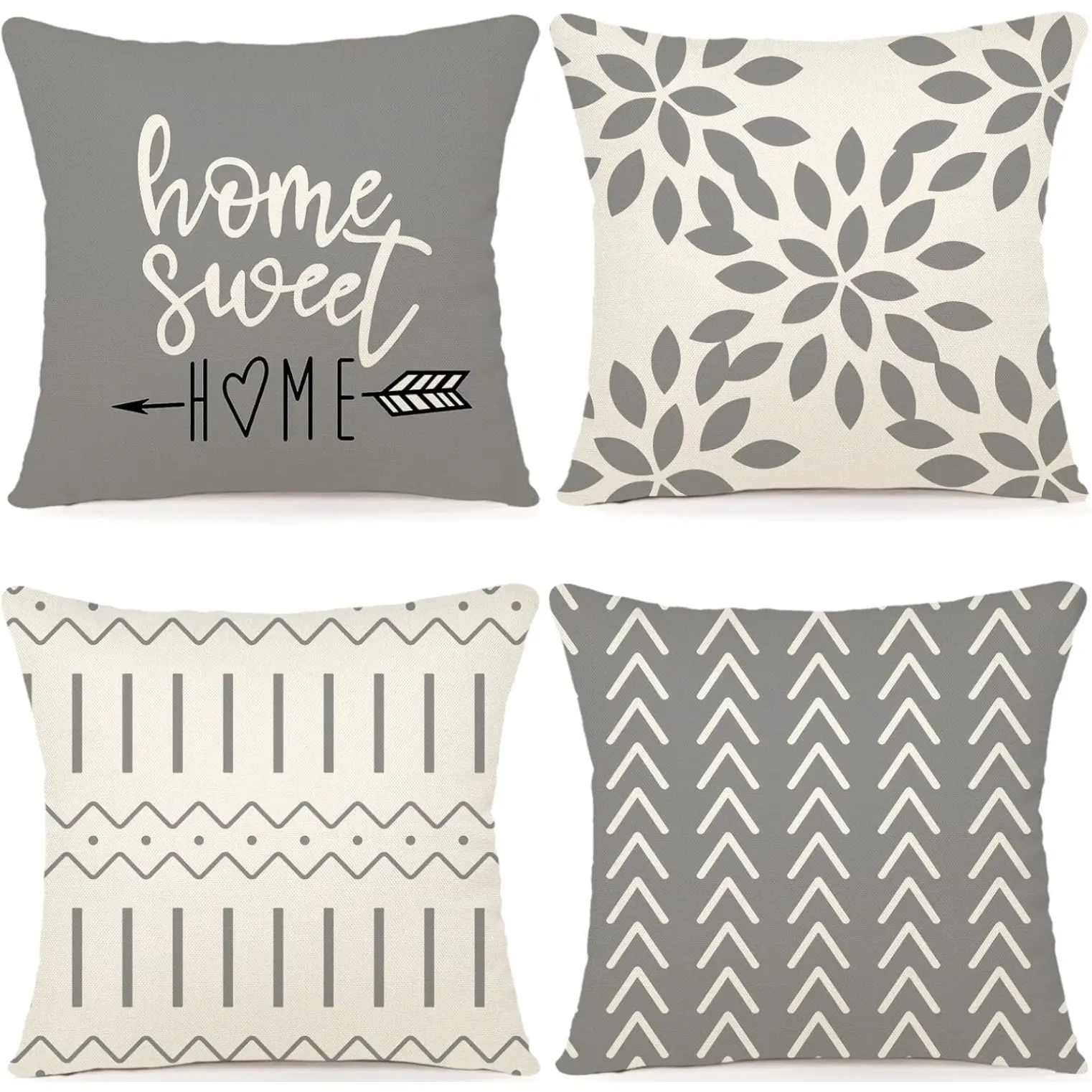 Pillow Covers , Modern Sofa Throw Pillow Cover, Decorative Outdoor Linen Fabric Pillow Case