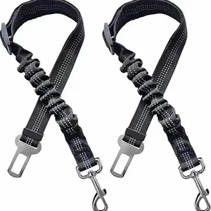 2 Packs Pet Dog Cat SeatBelts, Car Headrest Restraint Adjustable Safety Leads Vehicle Seatbelt Harness.USA Stock Ships Tomorrow! (Cats Included)