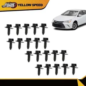 Fit For Toyota Firewall & Splash Shield Screws- M6.3 X 20mm Long- 10mm Hex 20pcs