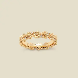 April CZ Birth Flower Eternity Ring