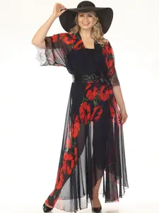 Poppy Chiffon Maxi Wrap Dress by FenyaV