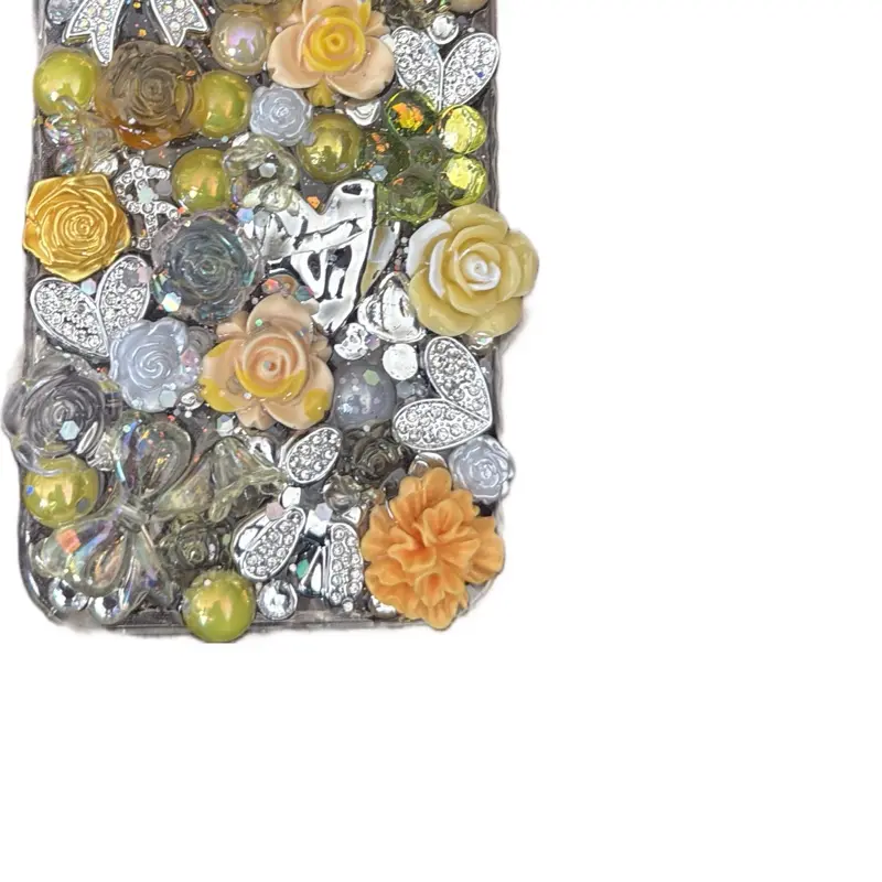 JUNK YELLOW bling mix GIRLY IPHONE CASE COVER freestyle Protection Casing Shockproof Screen Protector Cellphone Smartphone Protective Tempered Glass Top