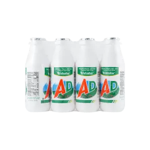 WAHAHA AD Calcium Milk Drink - 4-Bottle Pack, 880ml - Delicious & Nutritious Beverage for Kids & Adults