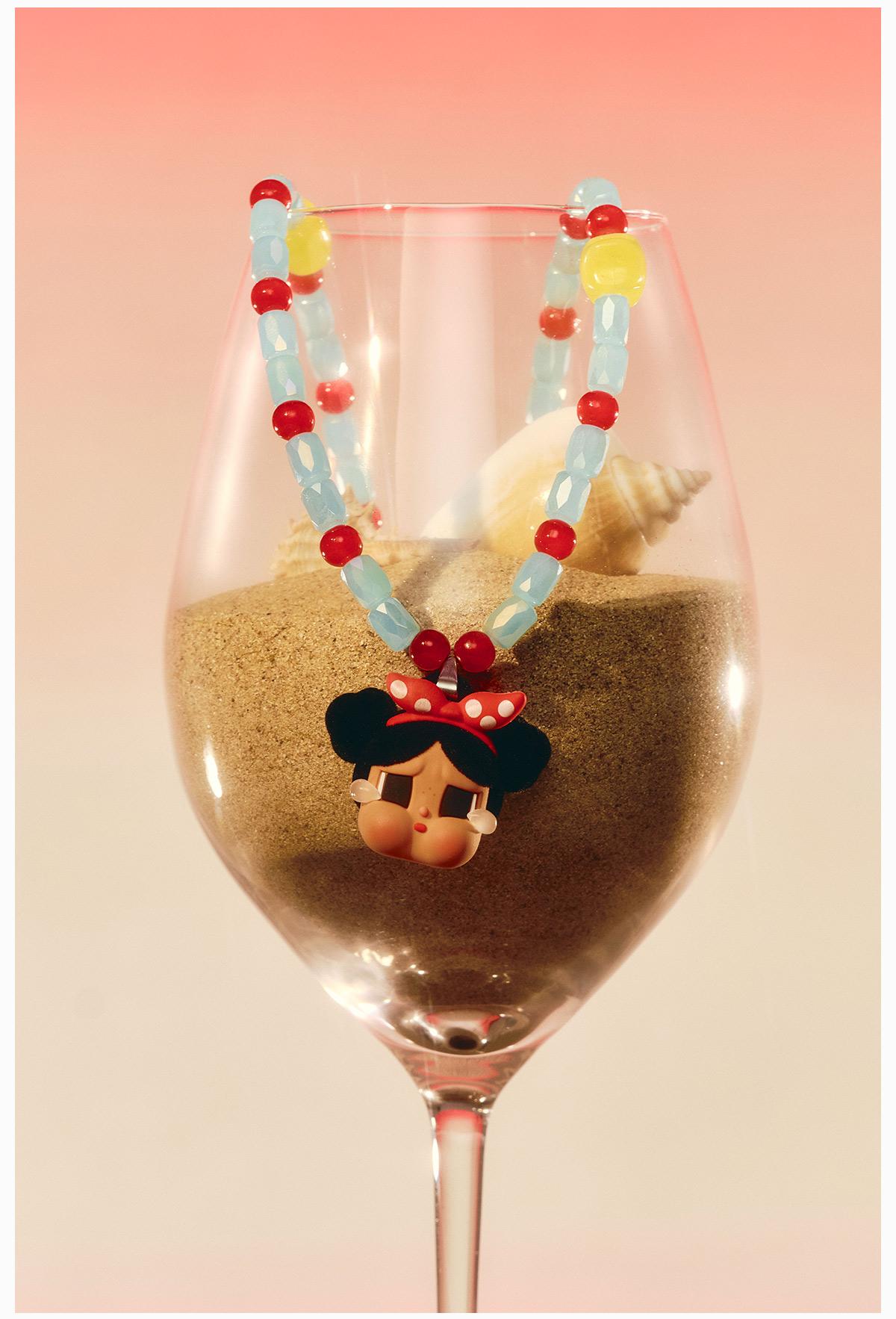 POP MART CRYBABY Vacation Mode On Series-Necklace