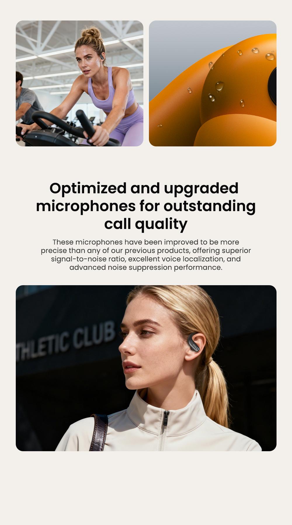 hTC NE61 True Wireless Bluetooth Earbuds with Heart Rate Monitor IPX5 Waterproof 45 Hours Battery Life hTC NE61 True Wireless Bluetooth Earbuds with Heart Rate Monitor IPX5 Waterproof 45 Hours Battery Life