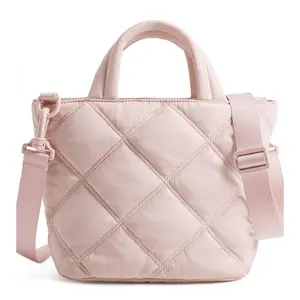 Quilted Down Bags Puffy Quilted Mini Shoulder Bag for Women Soft Lightweight Nylon Crossbody Purse Stylish Practical Everyday Companion