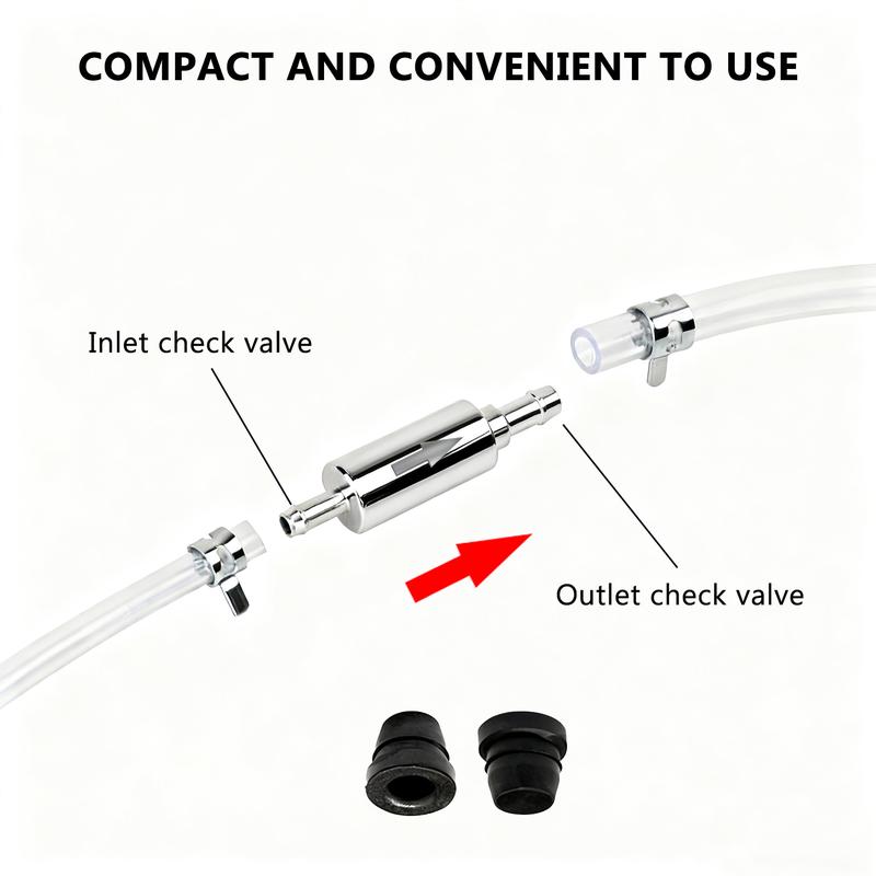 DABATR Brake Bleeder Kit,Brake Fluid Bleeder Kit Includes 2PCS Brake Bleeder Hose,2PCS One Way Check Valve,Universal Break Bleeder Kit Car Accessories for Car Motorbike Bike DABATR Brake Bleeder Kit,Brake Fluid Bleeder Kit Includes 2PCS Brake Bleeder Hose,2PCS One Way Check Valve,Universal Break Bleeder Kit Car Accessories for Car Motorbike Bike