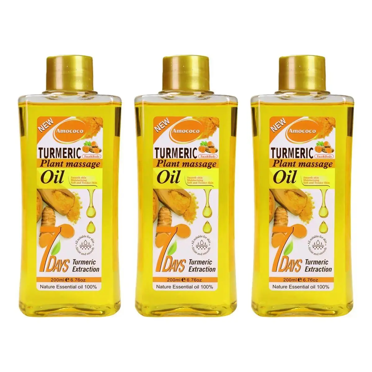 Winter Warm  Honey Massage OilPure Natural Gentle Spa Skincare Oil, Nourishes Skin & Improves Skin Condition, Relieves Keratosis PilarisApplicable for Face, Legs, Hands, Back, Ideal for All Skin Types Turmeric