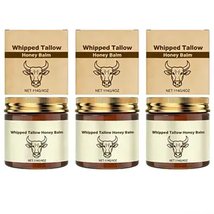 Whipped Tallow Honey Balm -4 Oz,Moisturizing Creamfor Soft,Smooth Skin -Handmade All-NaturalMoisturizer-Handmade Black FridaySpecial Offer Package