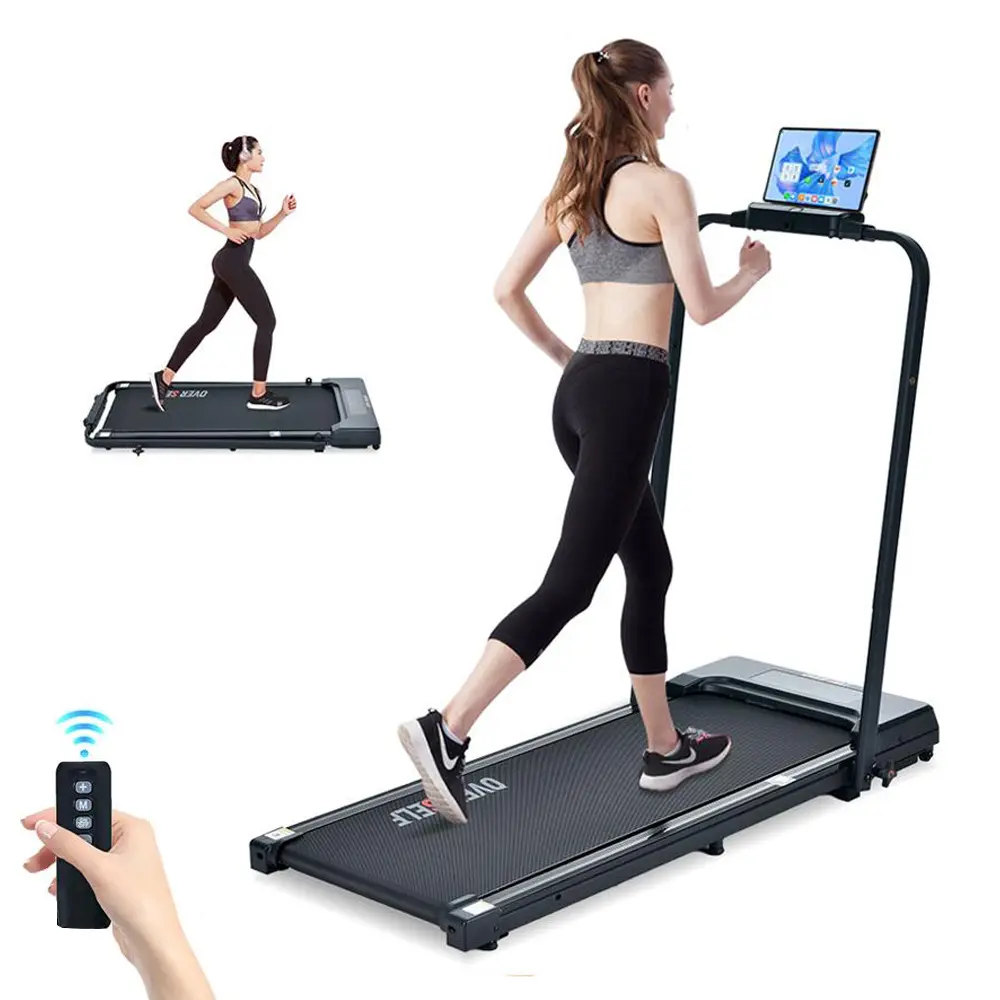 OVER SELF 6.2 mph Foldable Walking Pad Treadmill with Handle, Adjustable Incline, Remote Control Exercise Equipment for Home Gym and Office Use,Under Desk Treadmill Easy to storage,colorful design, Workout Gear for Halloween's Day gift