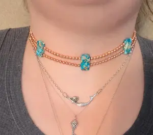 Copper & Sea Sediment Jasper Choker Necklace