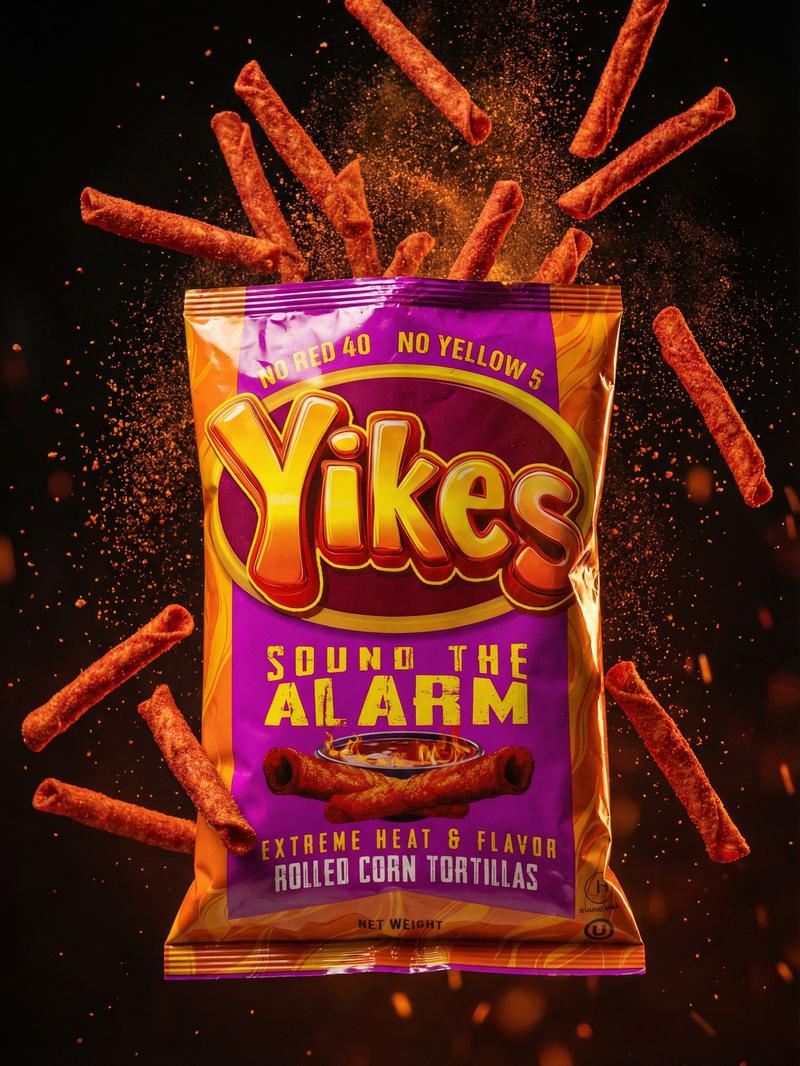 Yikes Chips – Extra Hot Spicy Snack,4oz Crispy Crunchy Extreme Heat Bold Taste Great Value Versatile Snack