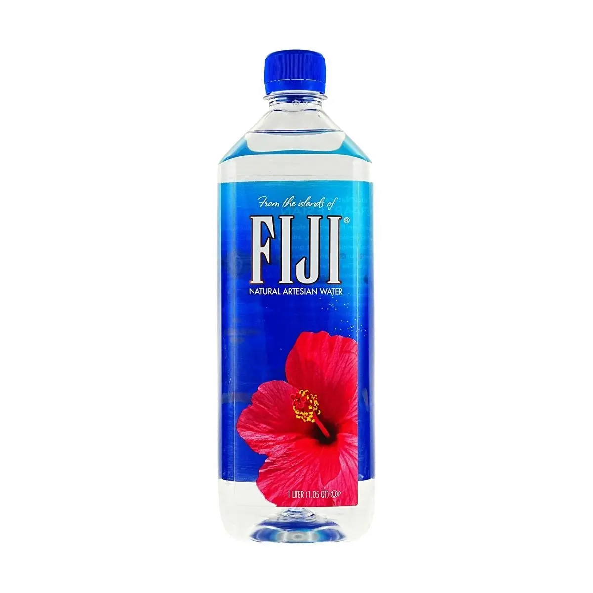 Fiji Natural Artesian Water, 1 Liter Bottle - Rich in Minerals, Hydration for Health & Wellness