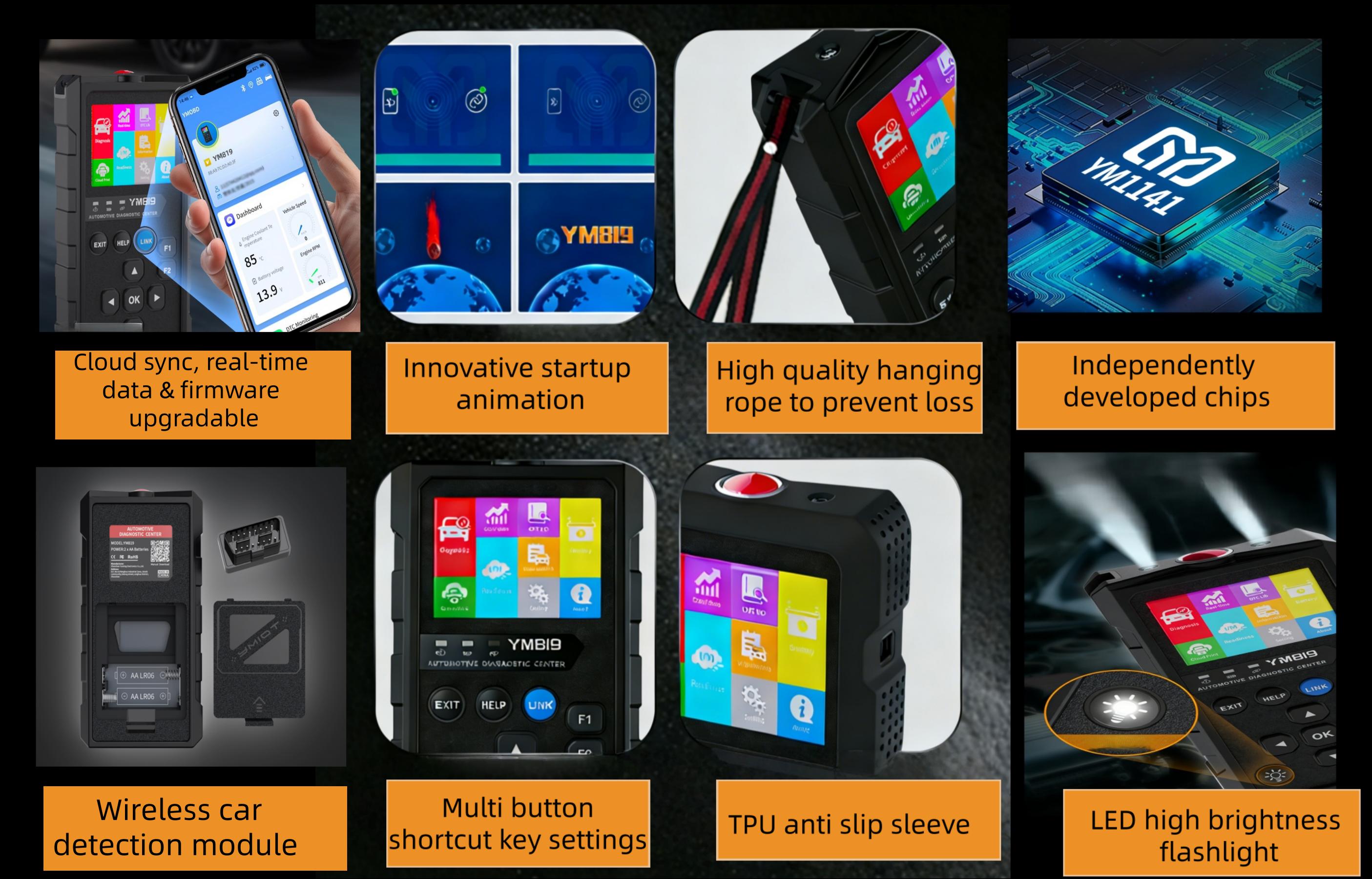 Wireless OBD2 Scanner, Bluetooth Car Diagnostic Tool for iPhone & Android - Auto Code Reader with Free App, Check Engine Light Reset, Live Data & I/M Readiness | Works with All Cars 1996 & Newer