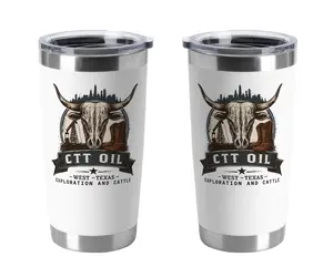 Fan CTT Oil Exploration & Cattle Tumbler 40oz 20oz Gift, Oilfield Ranch vibe Landman Tumbler