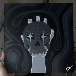 Skull Acrylic Painting