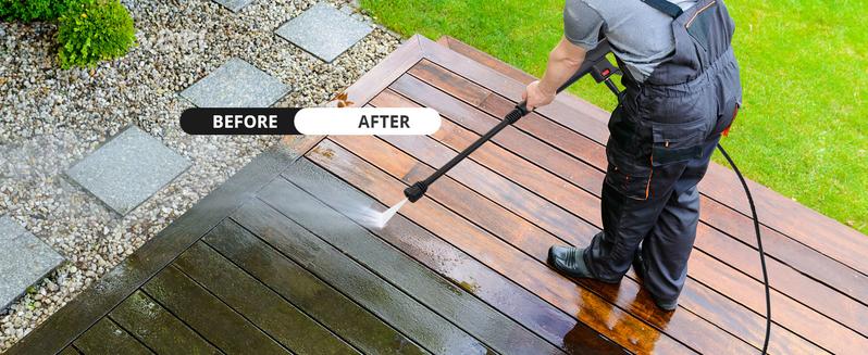 PowerSmart Electric Pressure Washer, Max 2800PSI, 1.8 GPM, Lightweight Portable Pressure Washer with 35FT Power Cord, 20FT Hose, Foam Cannon, Spray Gun for Cleaning Cars, Fences, Decks, and Patios (PS2020)