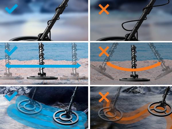 10-OFF! GoGonova Waterproof Metal Detector for Adults,  Professional Higher Accuracy Gold Detector with LCD Display, 6 Mode, Advanced DSP Chip 10" Coil, 39.3'' to 59.3" Adjustable