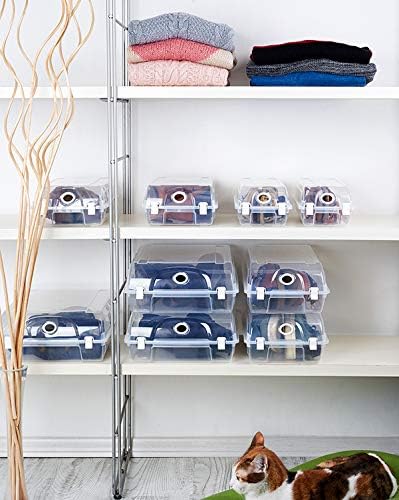 Shoe Stackable Organizer - Gondol KING SIZE BOOT BOX Shoe Box -Storage Container