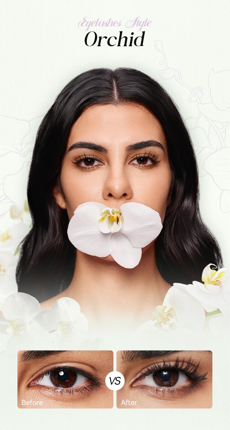 WOSADO Botanic Collection Extended- Band Soft Magnetic Eyelashes All-in-One Box Waterproof Reusable Glue-Free Eyeliner-Free Makeup Cosmetic