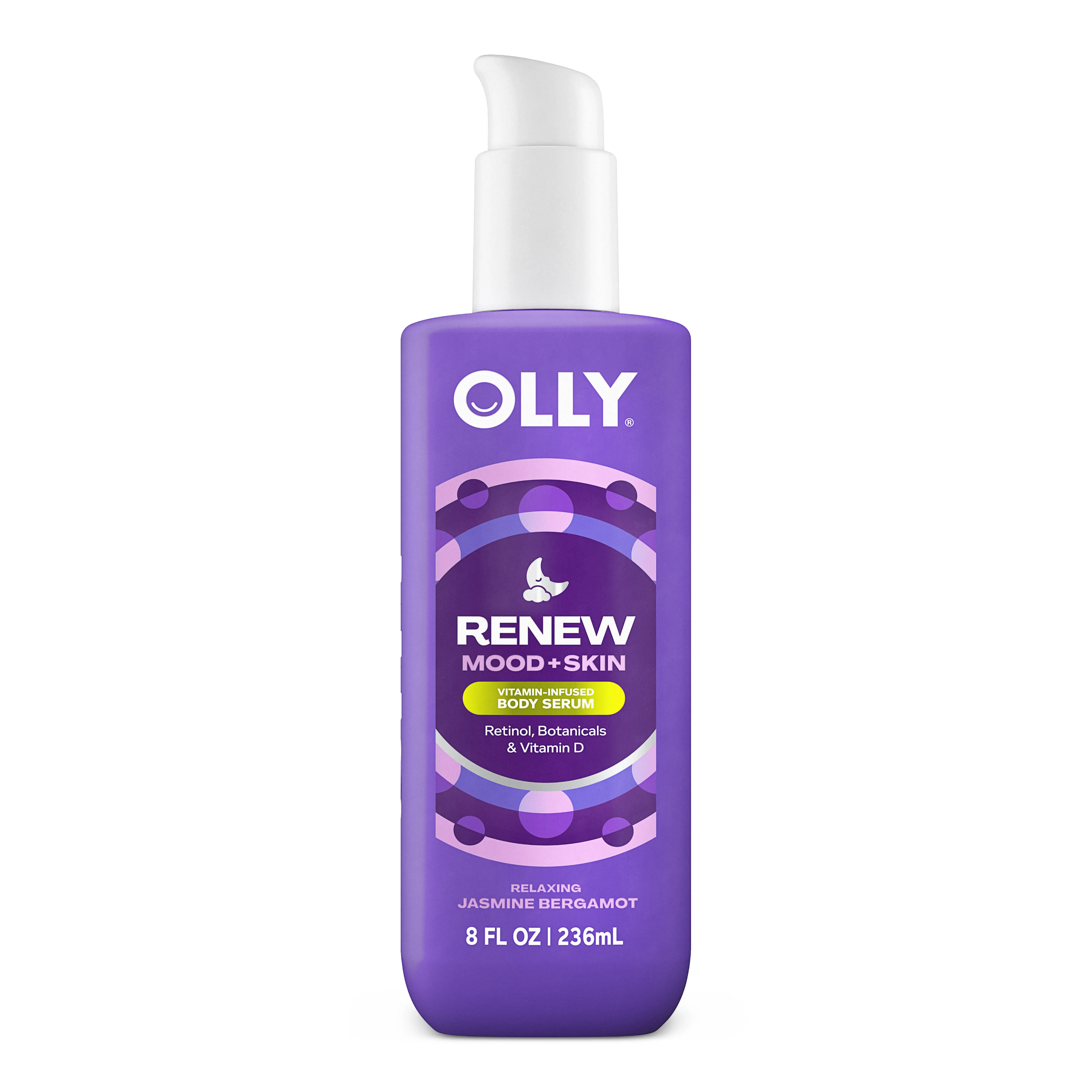 OLLY Renew Mood + Skin Body Serum - Vitamin Infused Lightweight Hydrating Moisturizer with Retinol Botanicals & Vitamin D for Soft Smoother Skin