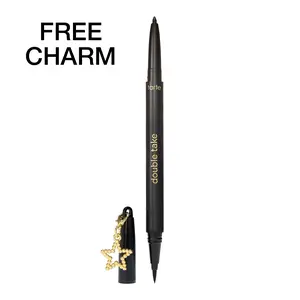 tarte double take eyeliner + FREE limited-edition charm- longwear 2-in-1 liquid & gel pencil eyeliner