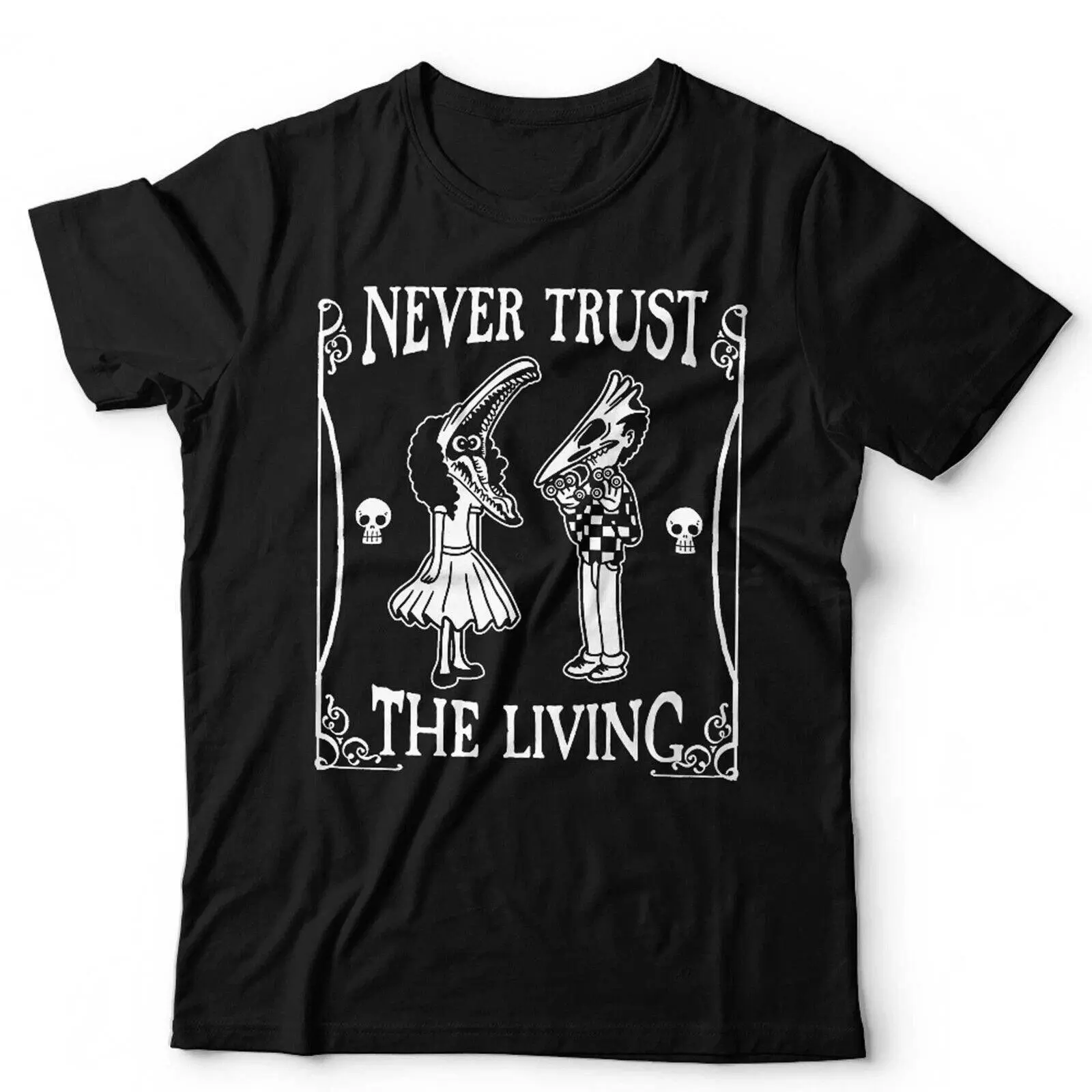 Beetlejuice TShirt Never Trust The LivingUnisex & Kids Halloween Horror Retr