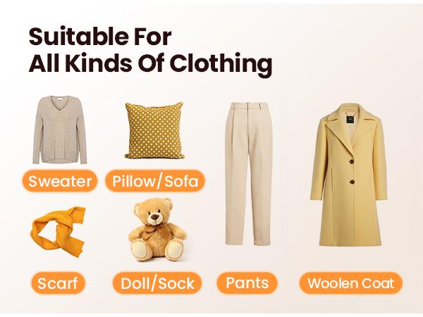 GAIATOP Rechargeable Fabric Shaver, 3-Speed Lint Remover with Cute Digital Screen, 6-Leaf Stainless Steel Blades & Large Storage ,Electric Sweater Defuzzer for Clothes, Furniture, Bedding, White (1 Pack)