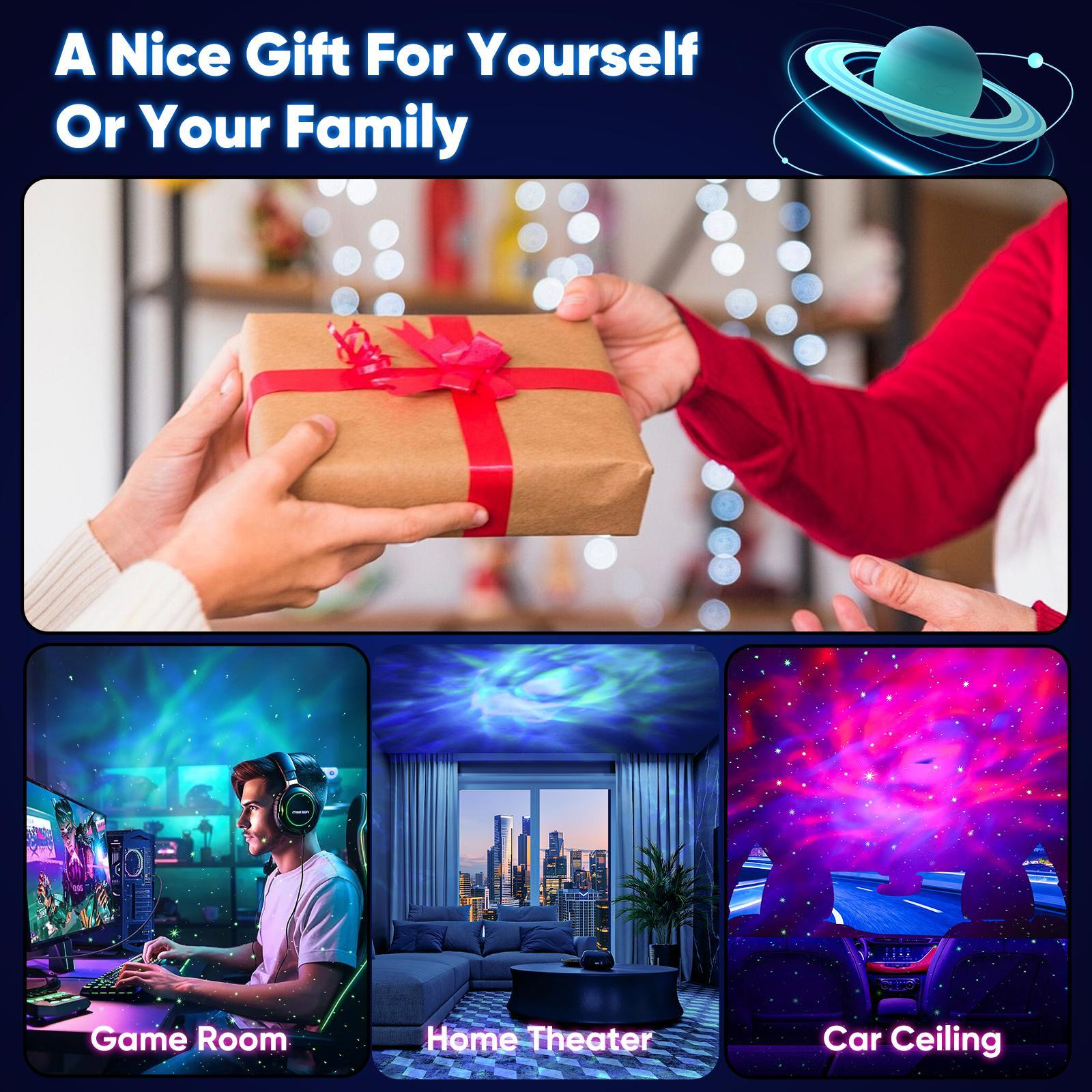 Astronaut Galaxy Projector, Star Projector for Bedroom, Nebula Night Light with Timer and Remote, LED Space Galaxy Lamp for Room Decor, Home Decor, Gifts for Kids, Christmas, Birthday