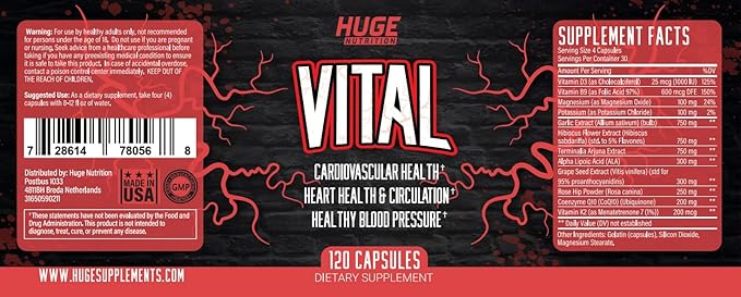 Huge Supplements Vital | Blood Pressure Support
