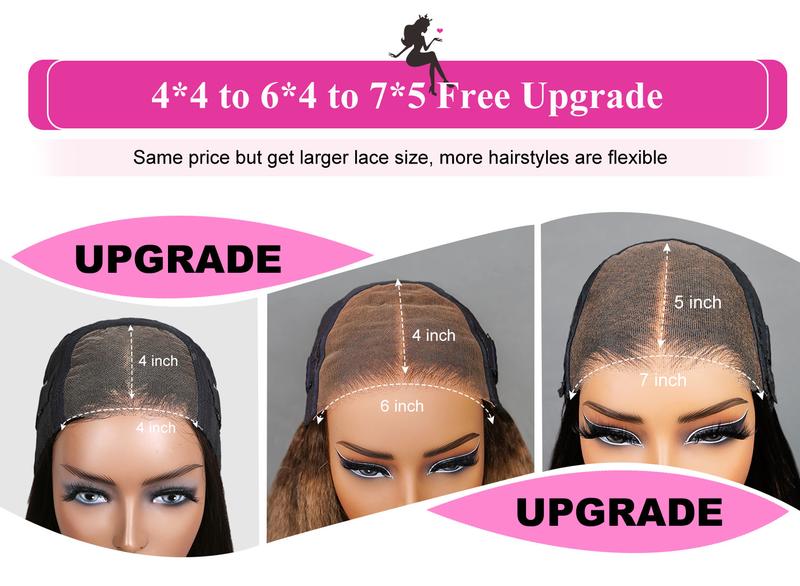 [New In] BGMgirl Blowout Short Bob Straight 7x5 Lace Wear Go Wig Pre-Bleached Tiny Knots Pre-Styled C Part Design Glueless Human Hair Wig Fashion Look eve valentines day gift