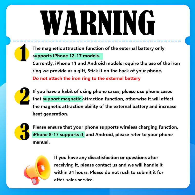 5000mAh Magnetic Power Bank, Wireless Portable Charger, Fast Charging MagSafe Battery Pack for iPhone 17/16/15/14/13/12/Plus/Pro Max, Compact Device Smartphone Chargeable