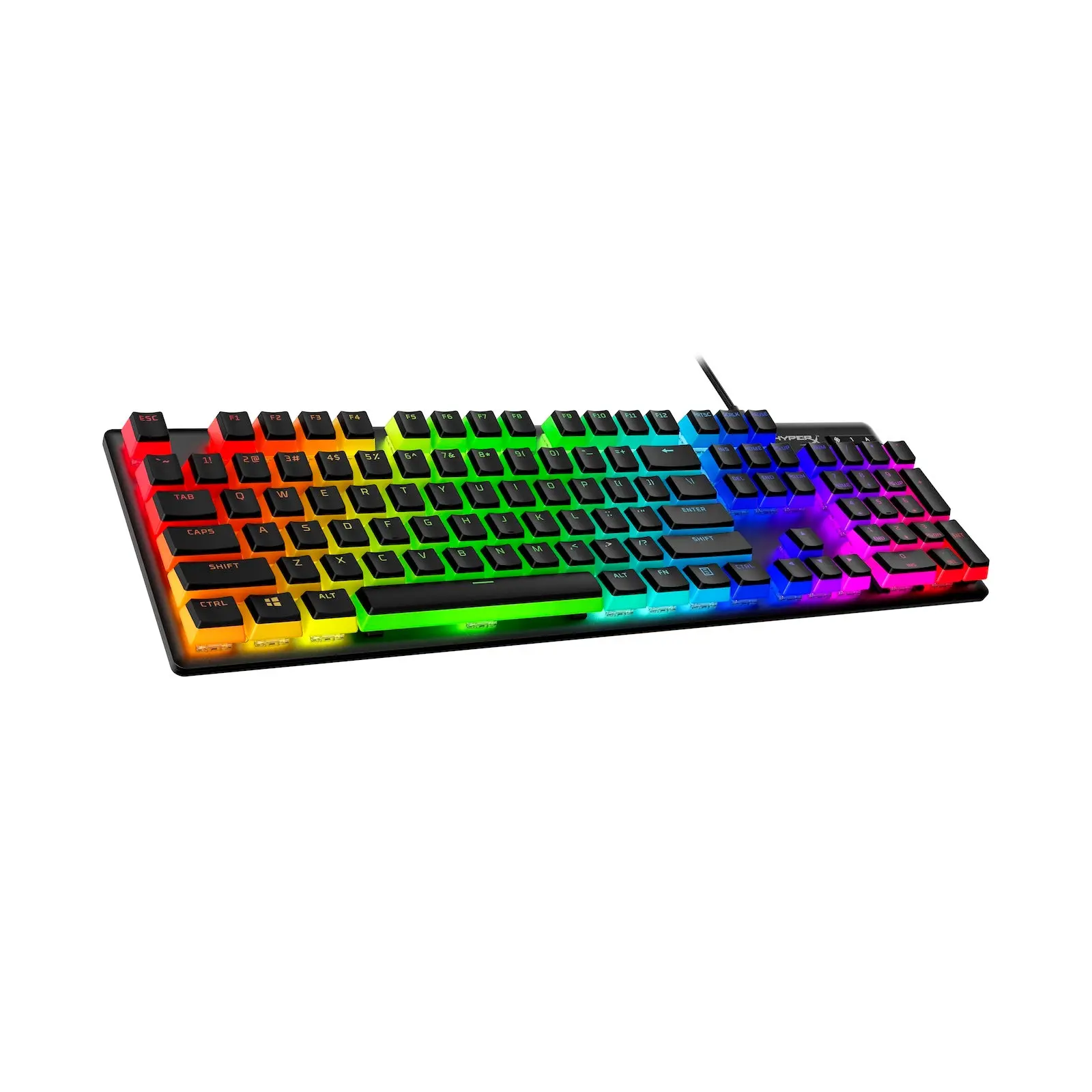HyperX Pudding Keycaps 2 - Double Shot PBT Full Key Set, Translucent RGB Backlight Keycap, Light Enhancement, RGB Compatible for Gaming Mechanical KBDs, Computer Keyboard Accessory, Gaming Keyboard Keycap