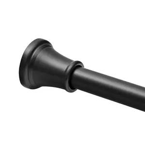 Utopia Alley F72XX Adjustable 72-Inch Shower Curtain Tension Rod - Rust-Proof Aluminum with Rubber End Cap, No Drill Installation