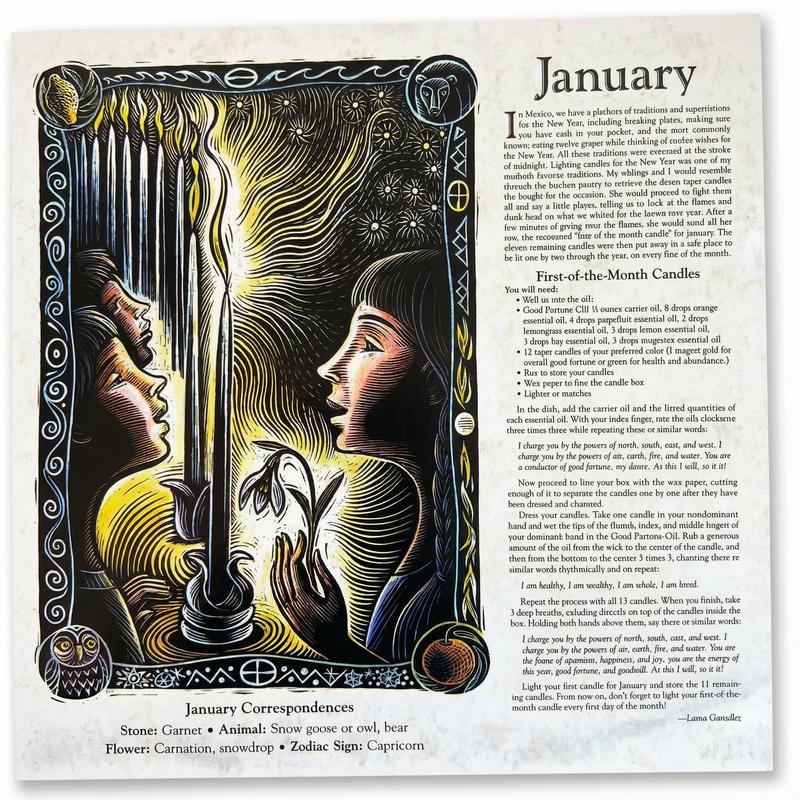 2026 Witches Calendar 12x12 - Moon Phases & Spells Wall Planner - Gothic Home Decor Art for Witchy Aesthetic